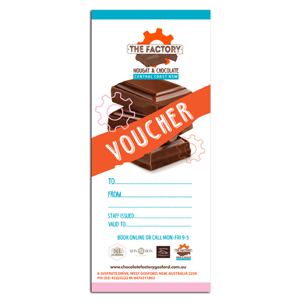 Gift Voucher Store The Chocolate Factory Online Shop